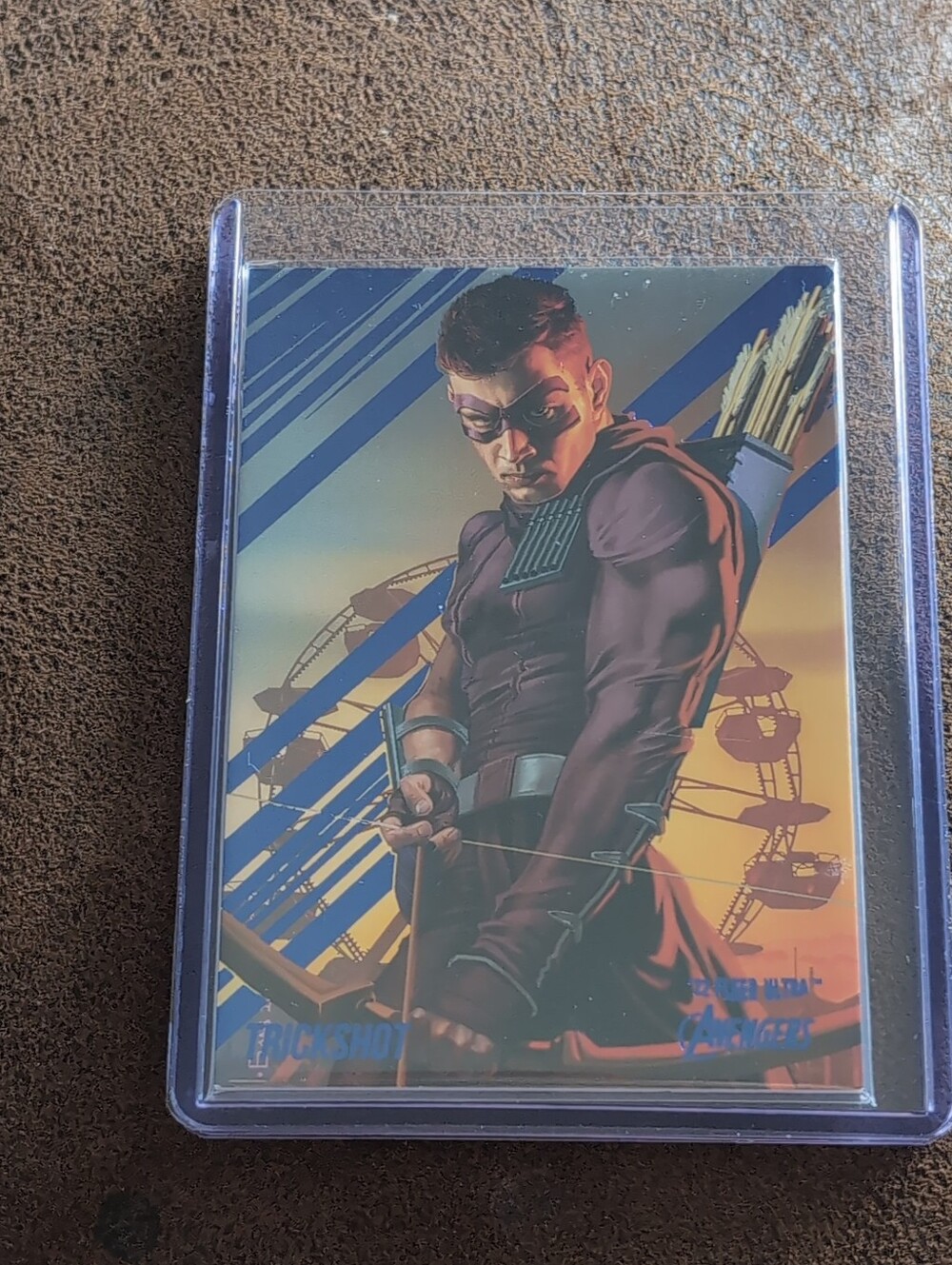 🍁2022 MARVEL FLEER ULTRA AVENGERS BLUE /360 TRICKSHOT